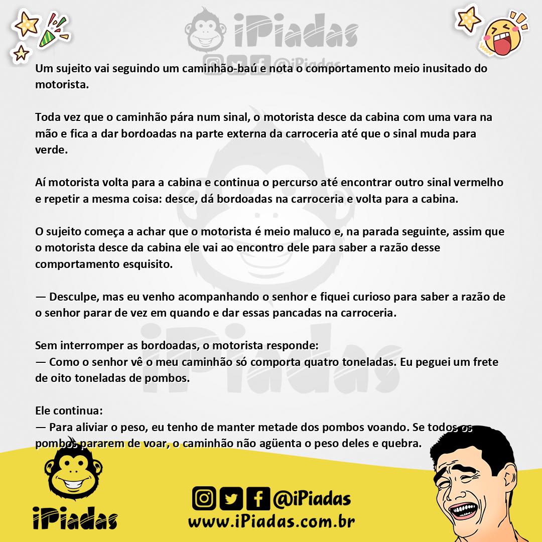 Ilustração da piada Aliviando o peso no iPiadas