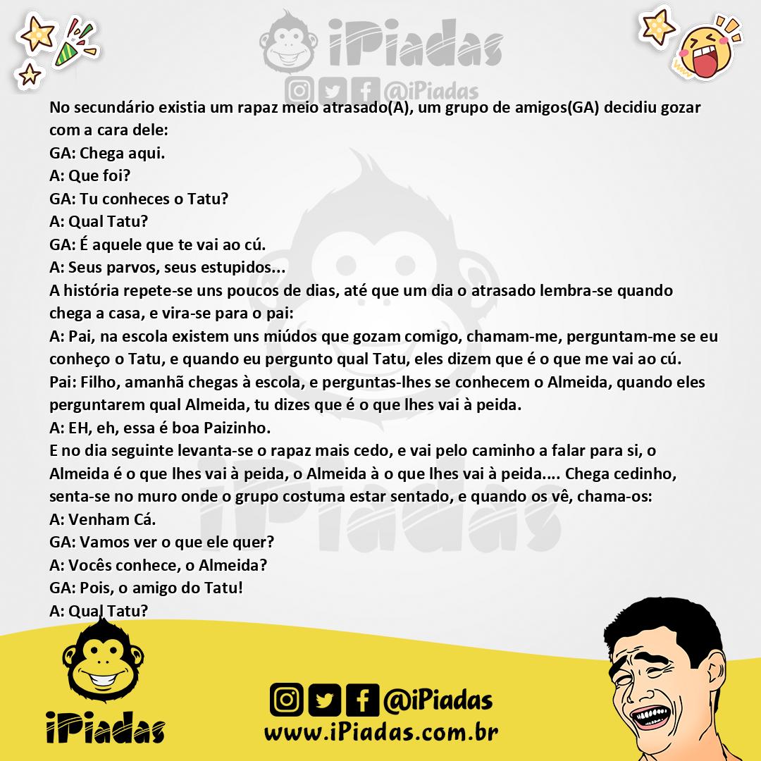 Ilustração da piada Almeida e o Tatu no iPiadas