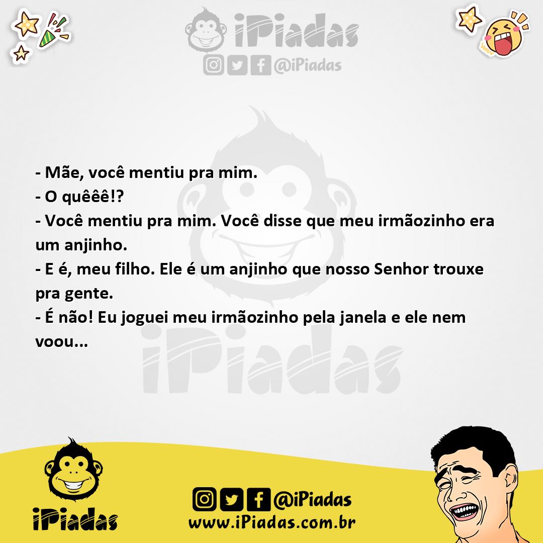 Ilustração da piada Anjinho no iPiadas