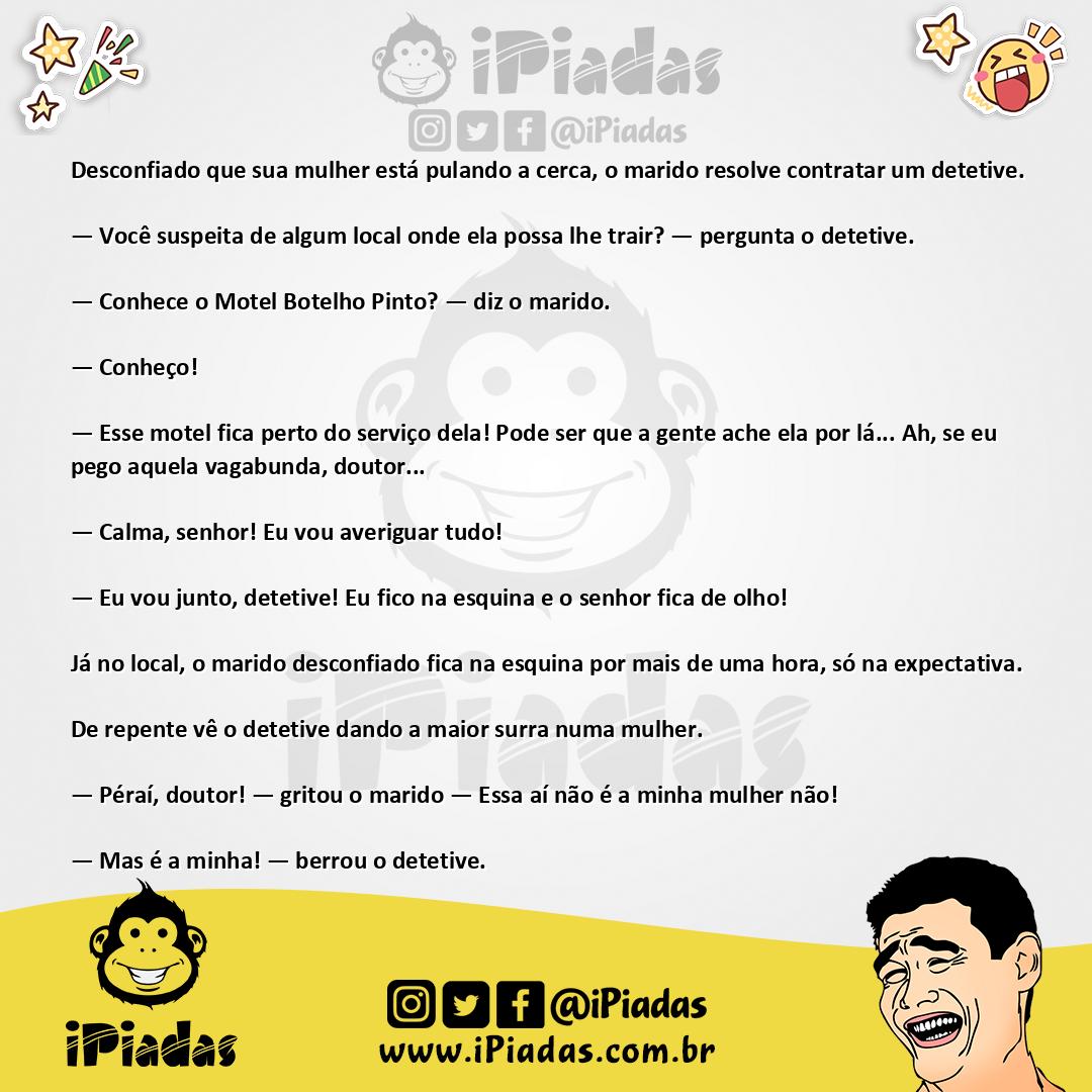 Ilustração da piada Apanhando no motel no iPiadas