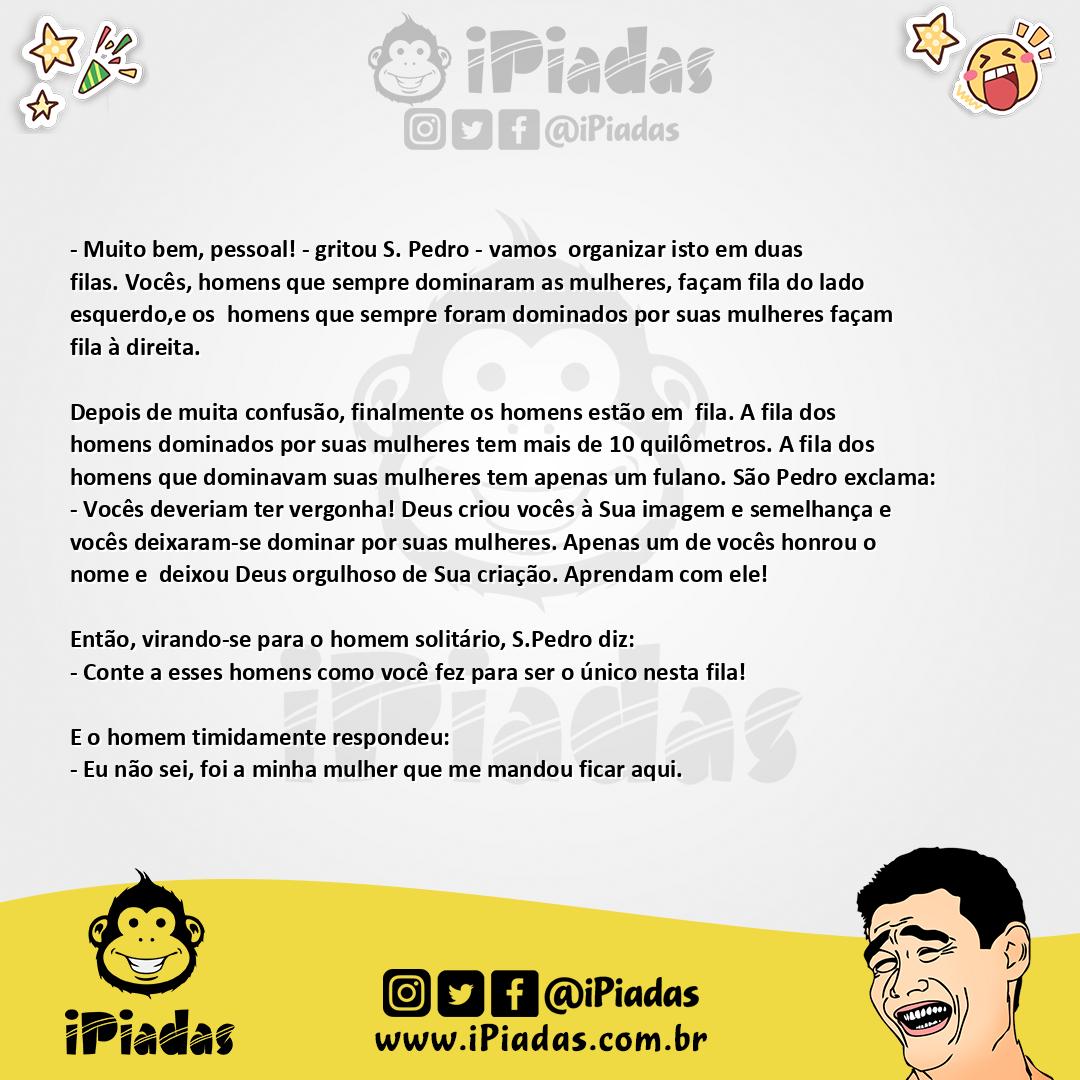 Ilustração da piada As mulheres mandam no iPiadas