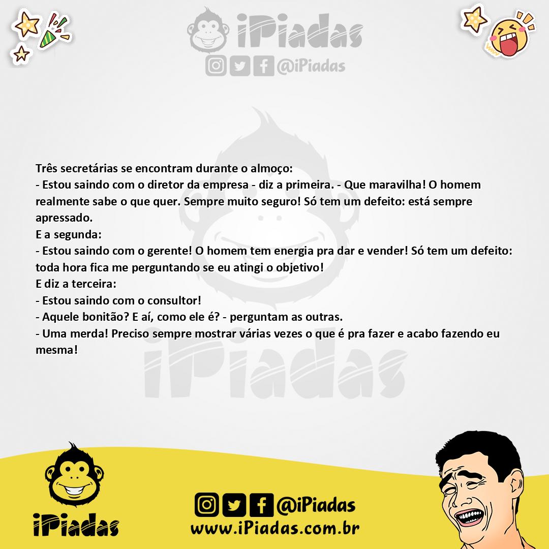 Ilustração da piada As três amigas no iPiadas