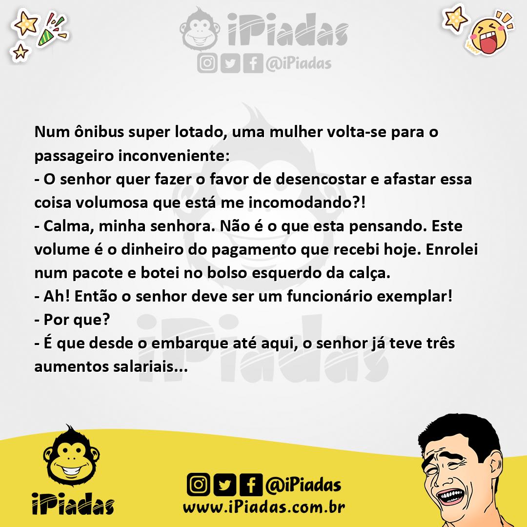 Ilustração da piada Aumento de salário no iPiadas