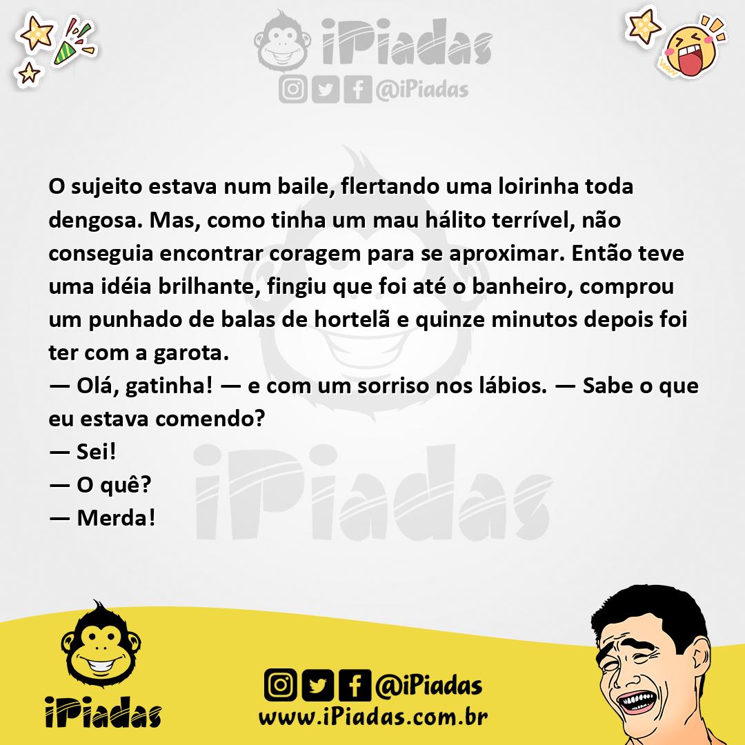 Ilustração da piada Balas de Hortelã no iPiadas