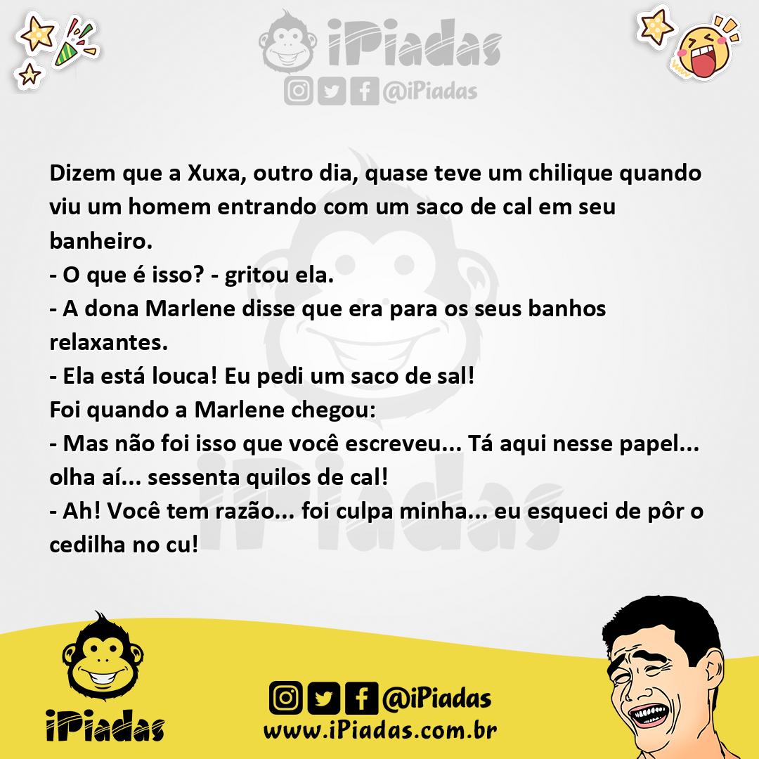 Ilustração da piada Banho relaxante no iPiadas