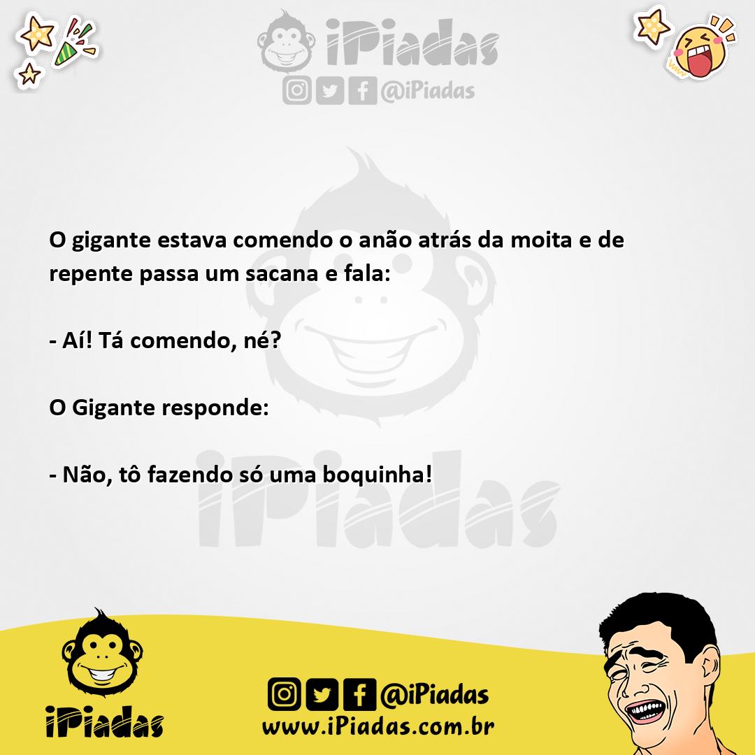 Ilustração da piada Boquinha no iPiadas