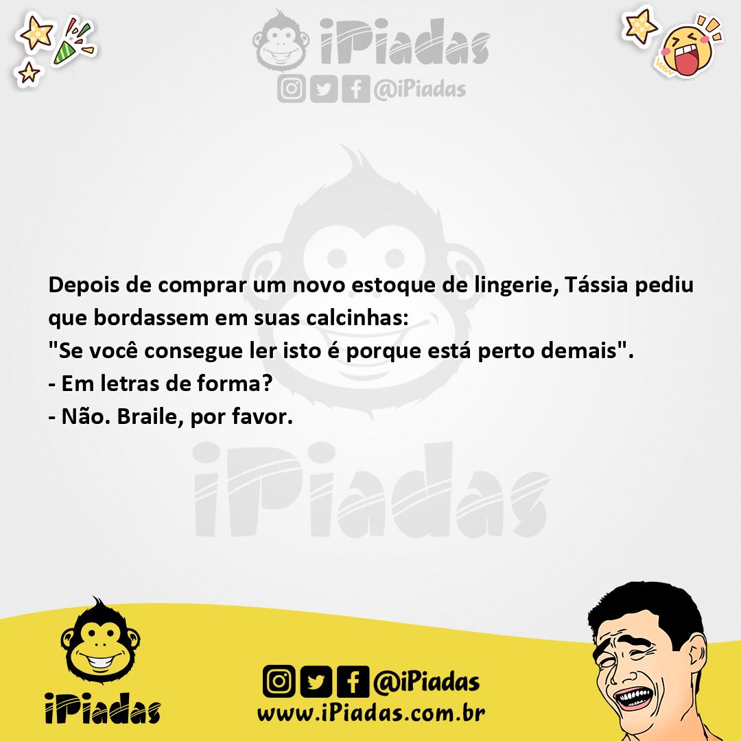 Ilustração da piada Bordando As Calcinhas no iPiadas