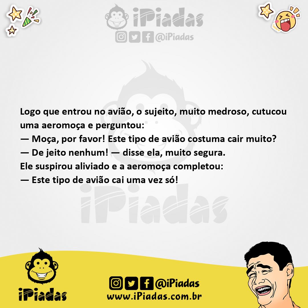 Ilustração da piada Cair Muito no iPiadas