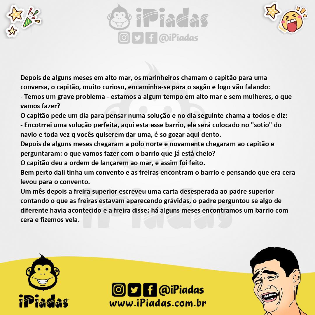 Ilustração da piada Convento no iPiadas