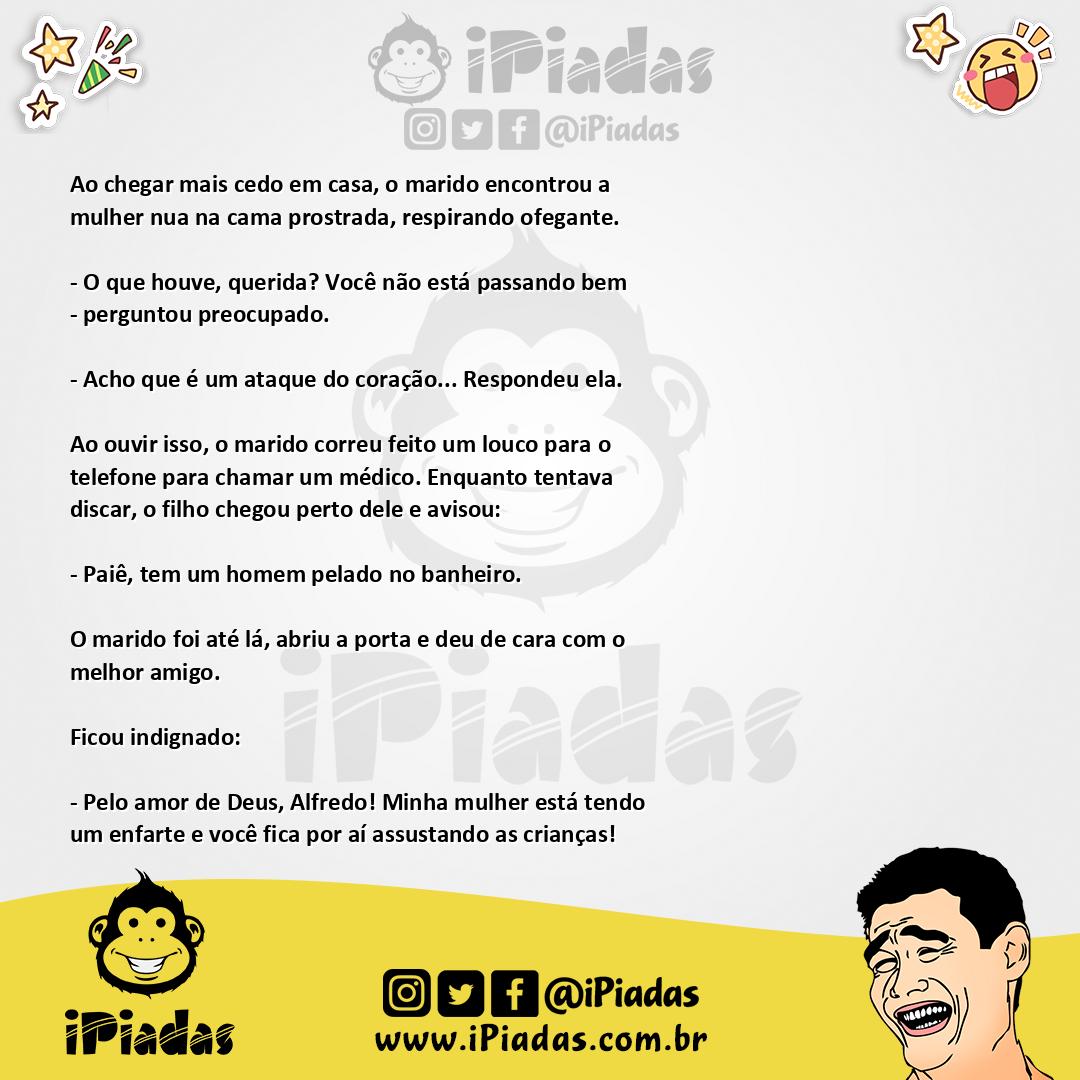 Ilustração da piada Corno Ingênuo no iPiadas