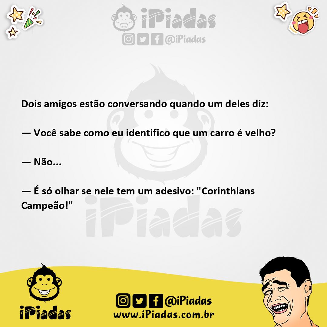 Ilustração da piada Descobrindo um carro velho no iPiadas