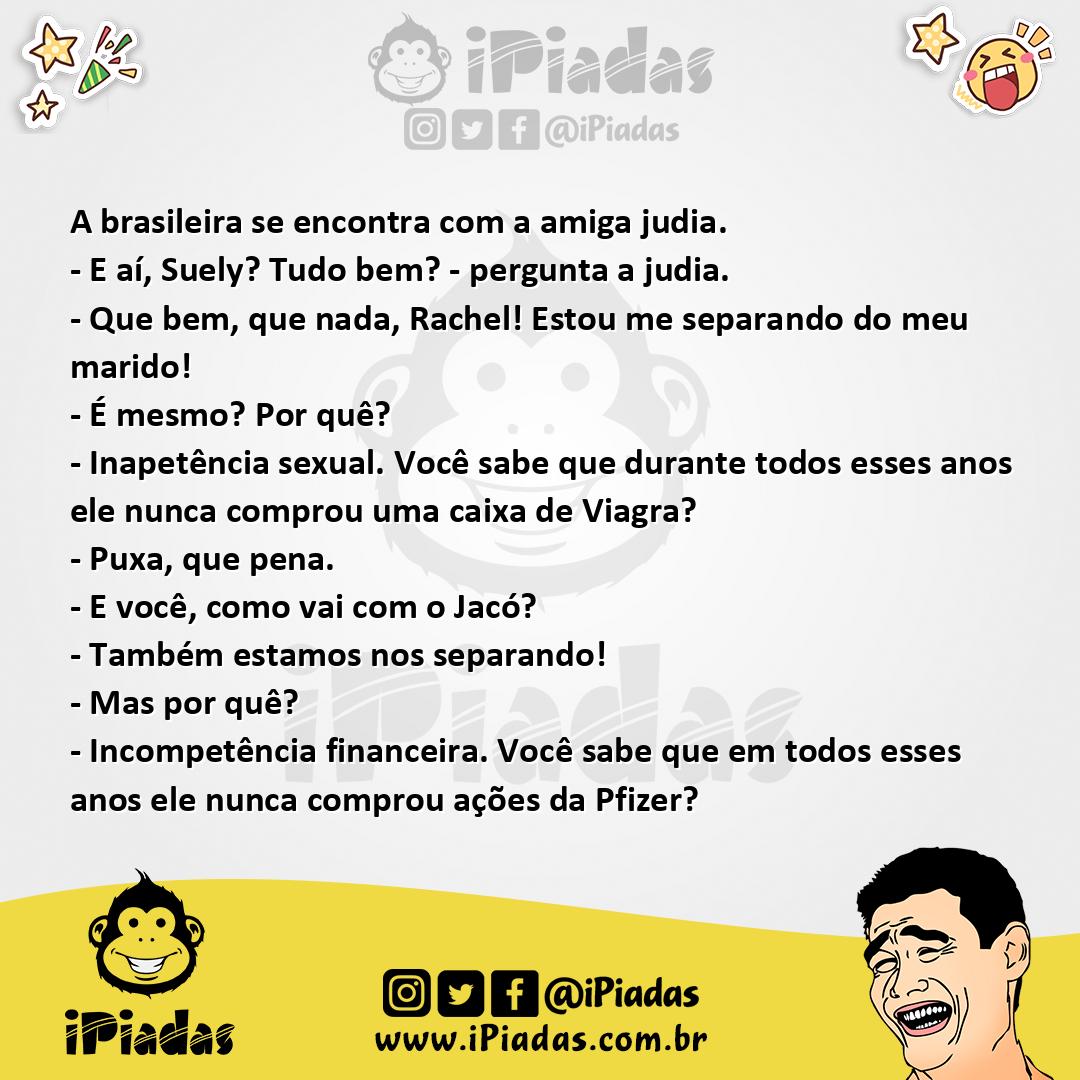 Ilustração da piada Divórcio justificado no iPiadas