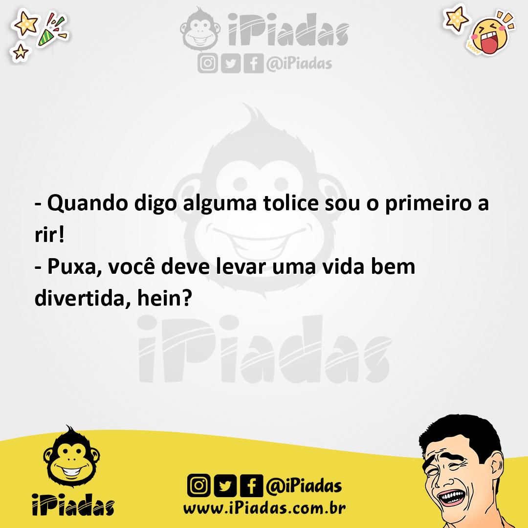 Ilustração da piada Dizendo bobagens no iPiadas