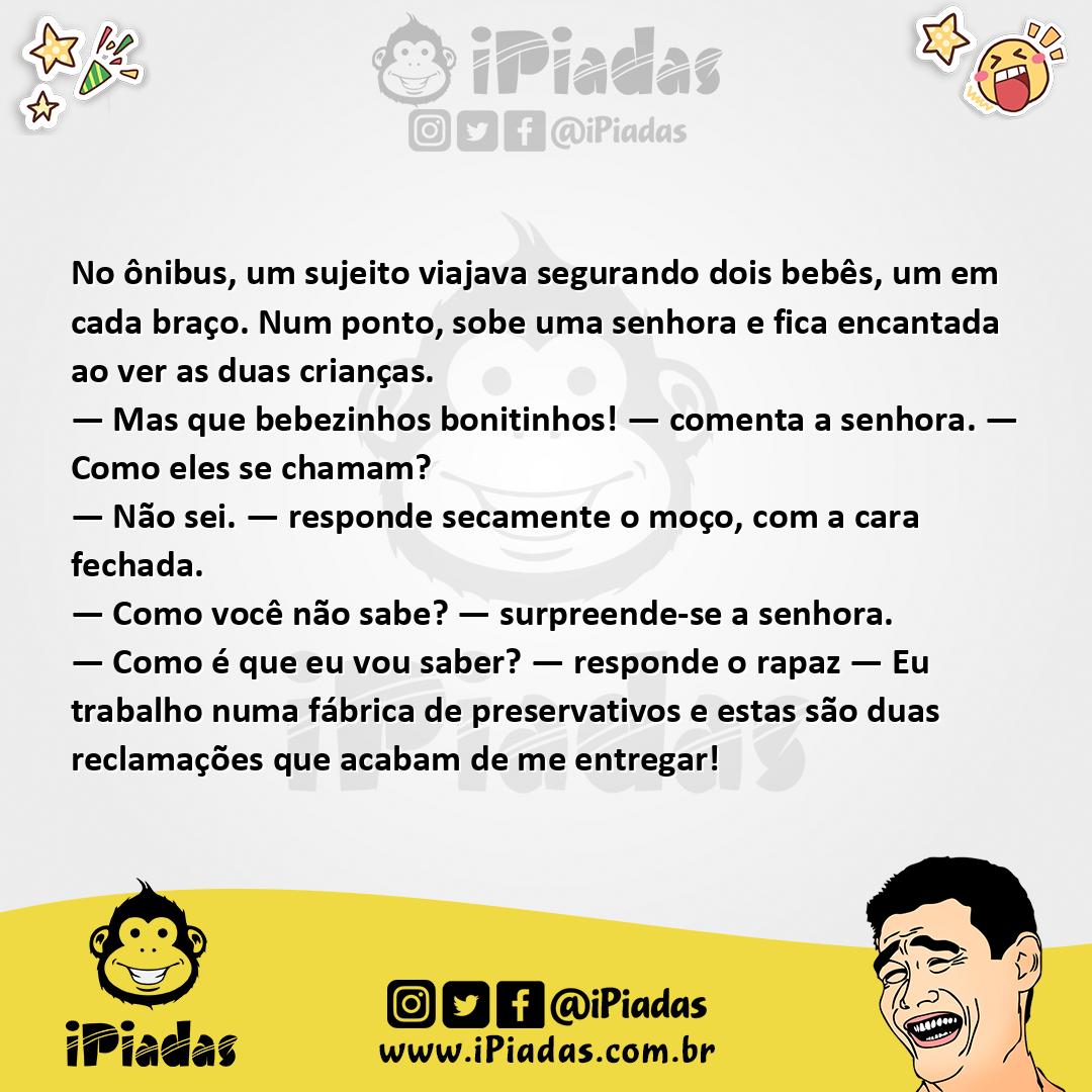 Ilustração da piada Dois Bebês no iPiadas
