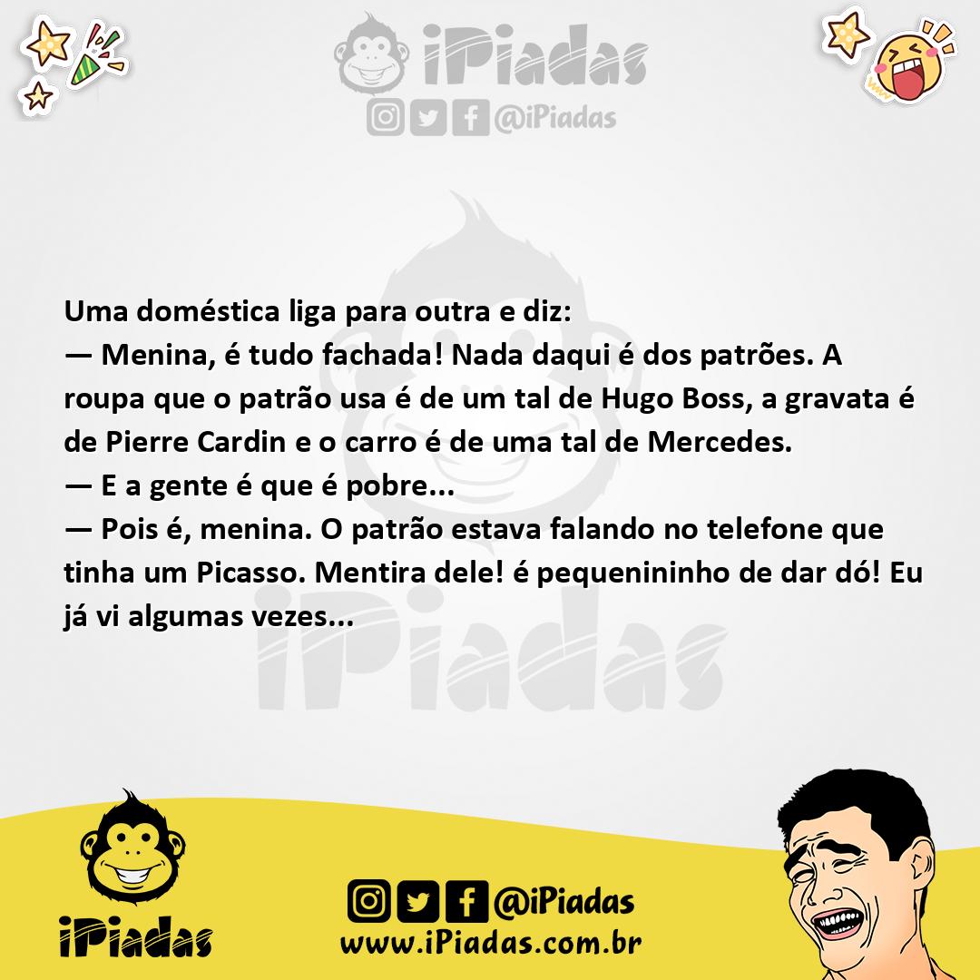 Ilustração da piada Domésticas no iPiadas