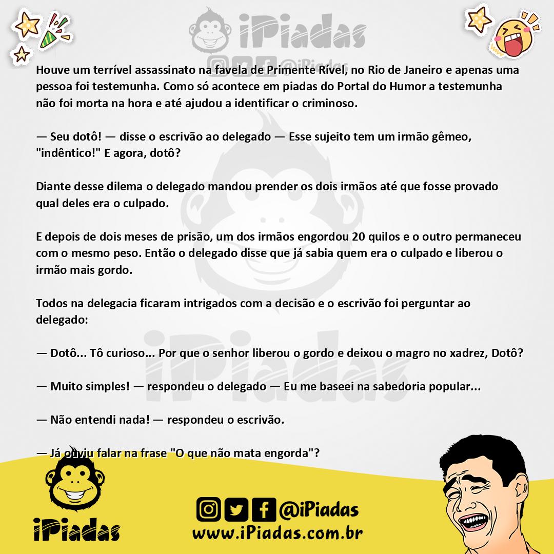 Ilustração da piada Dupla suspeita no iPiadas