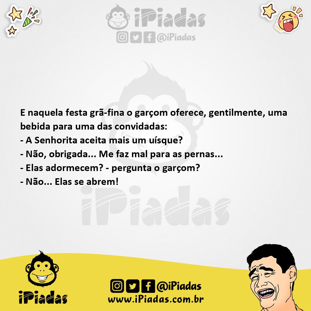 Ilustração da piada Efeitos do whiskie no iPiadas