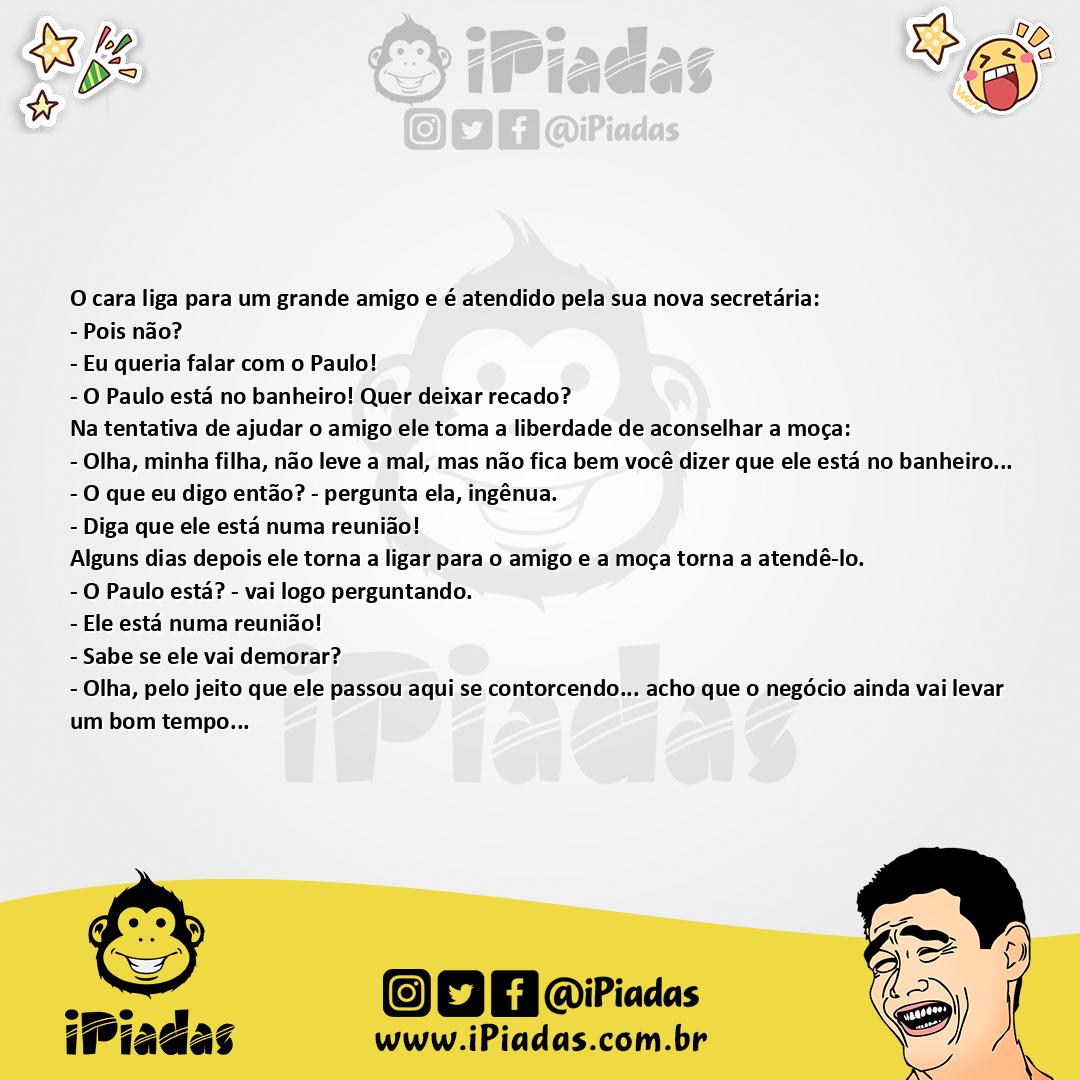 Ilustração da piada Em reunião consigo mesmo no iPiadas