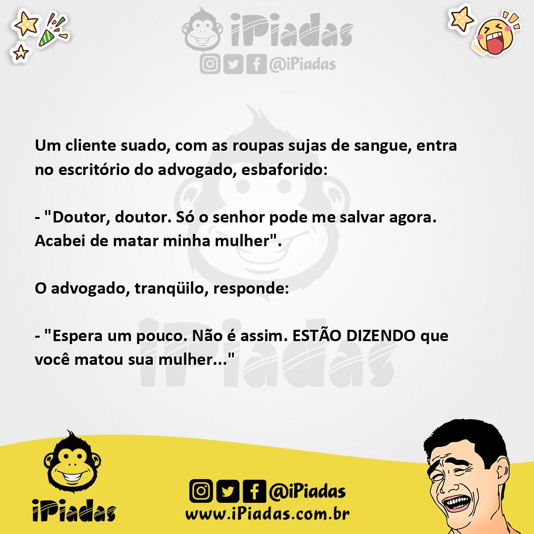 Ilustração da piada Estao Dizendo no iPiadas