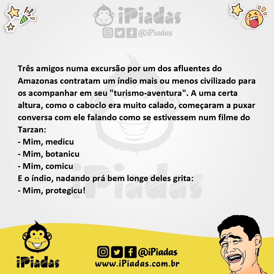 Ilustração da piada Excursão Pelo Amazonas no iPiadas