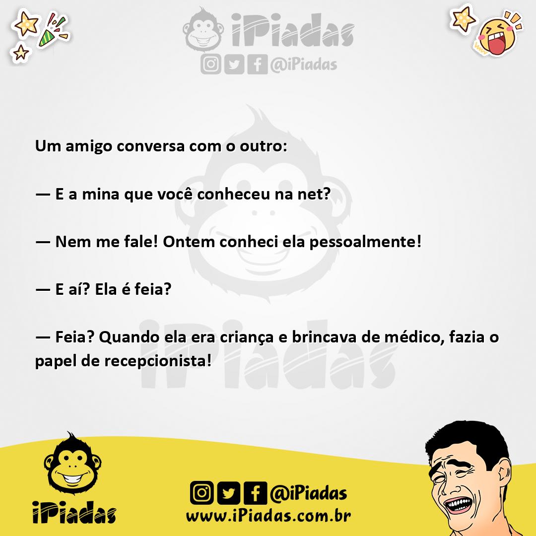 Ilustração da piada Extrema feiúra no iPiadas
