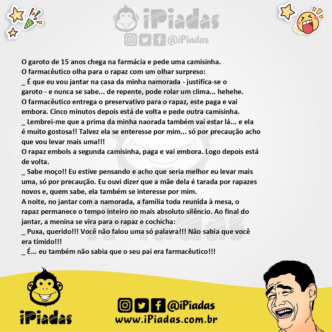 Ilustração da piada Farmacêutico no iPiadas