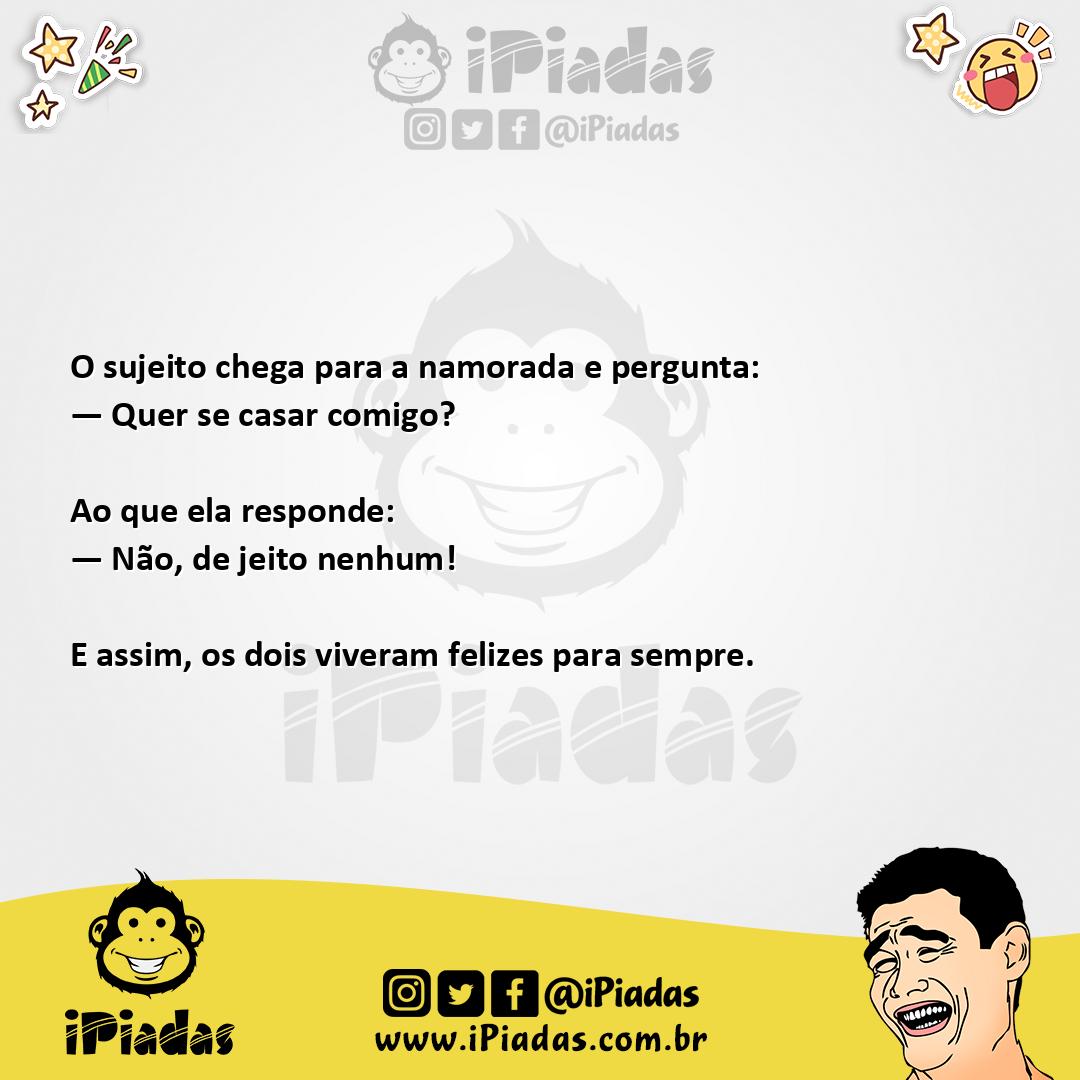 Ilustração da piada Felizes para Sempre no iPiadas