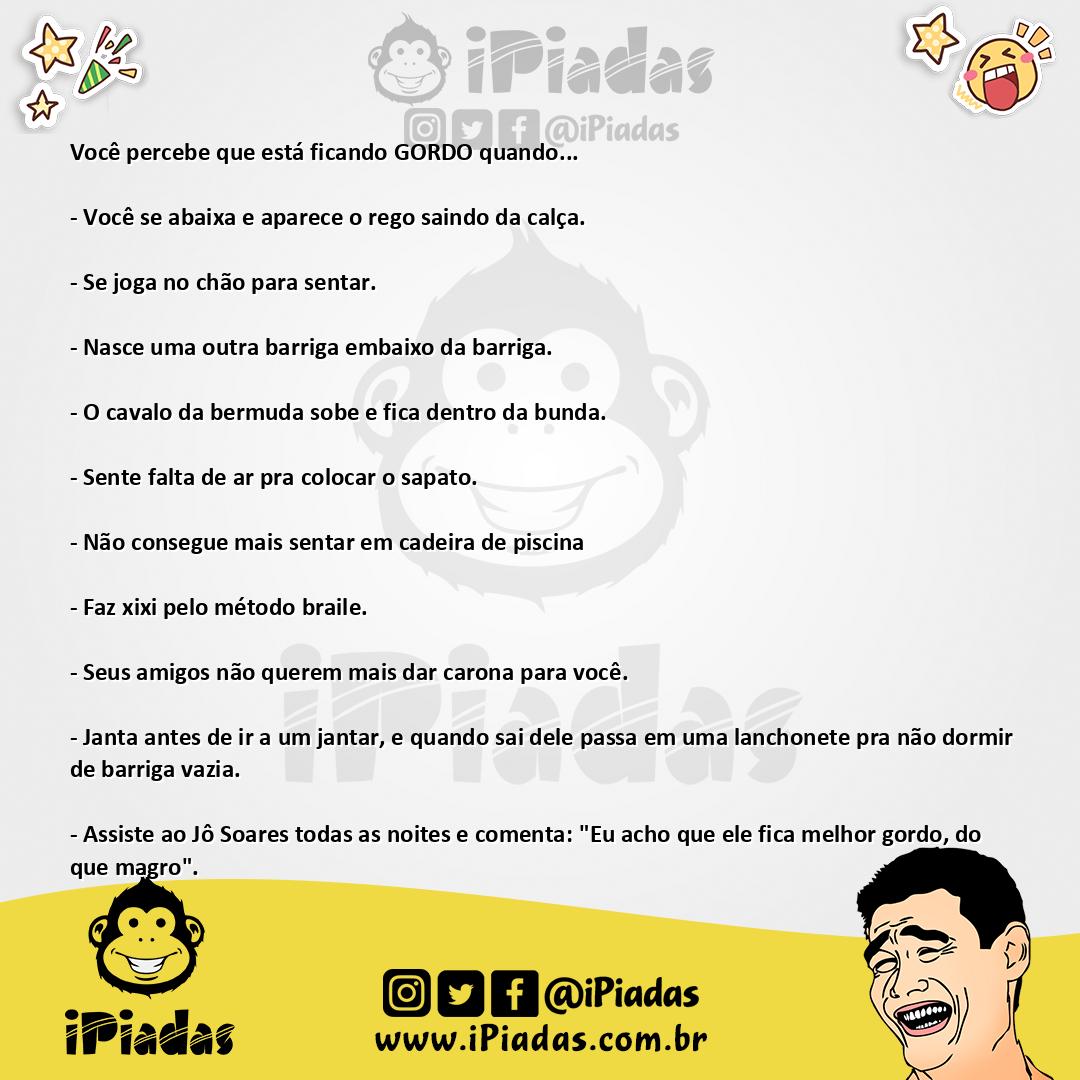 Ilustração da piada Ficando gordo no iPiadas