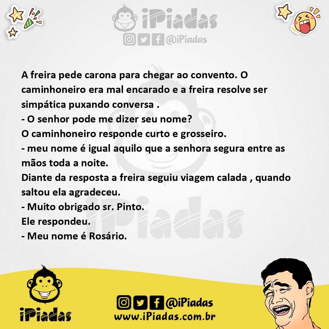 Ilustração da piada Freira e o caminhoneiro no iPiadas