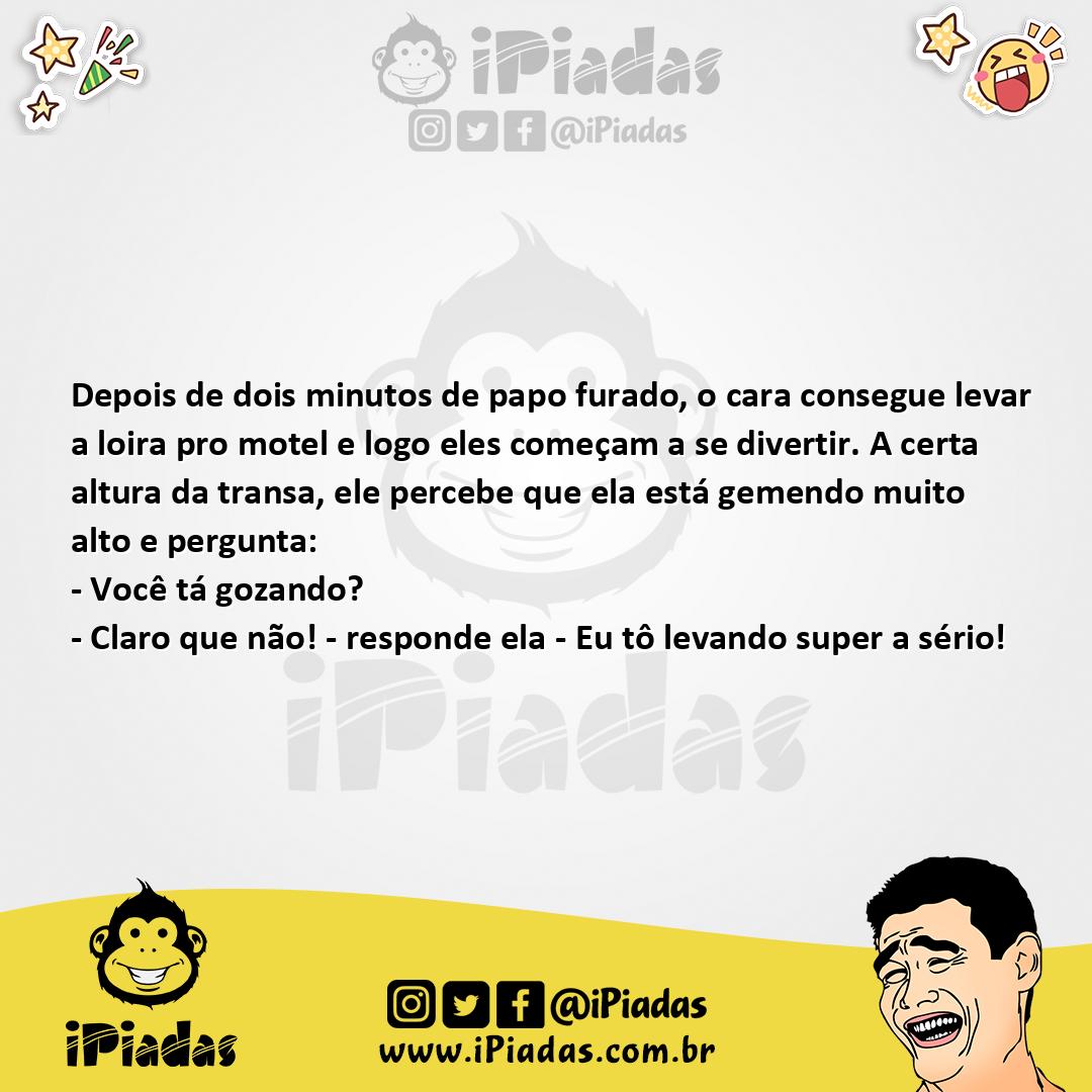 Ilustração da piada Gozando na cara no iPiadas