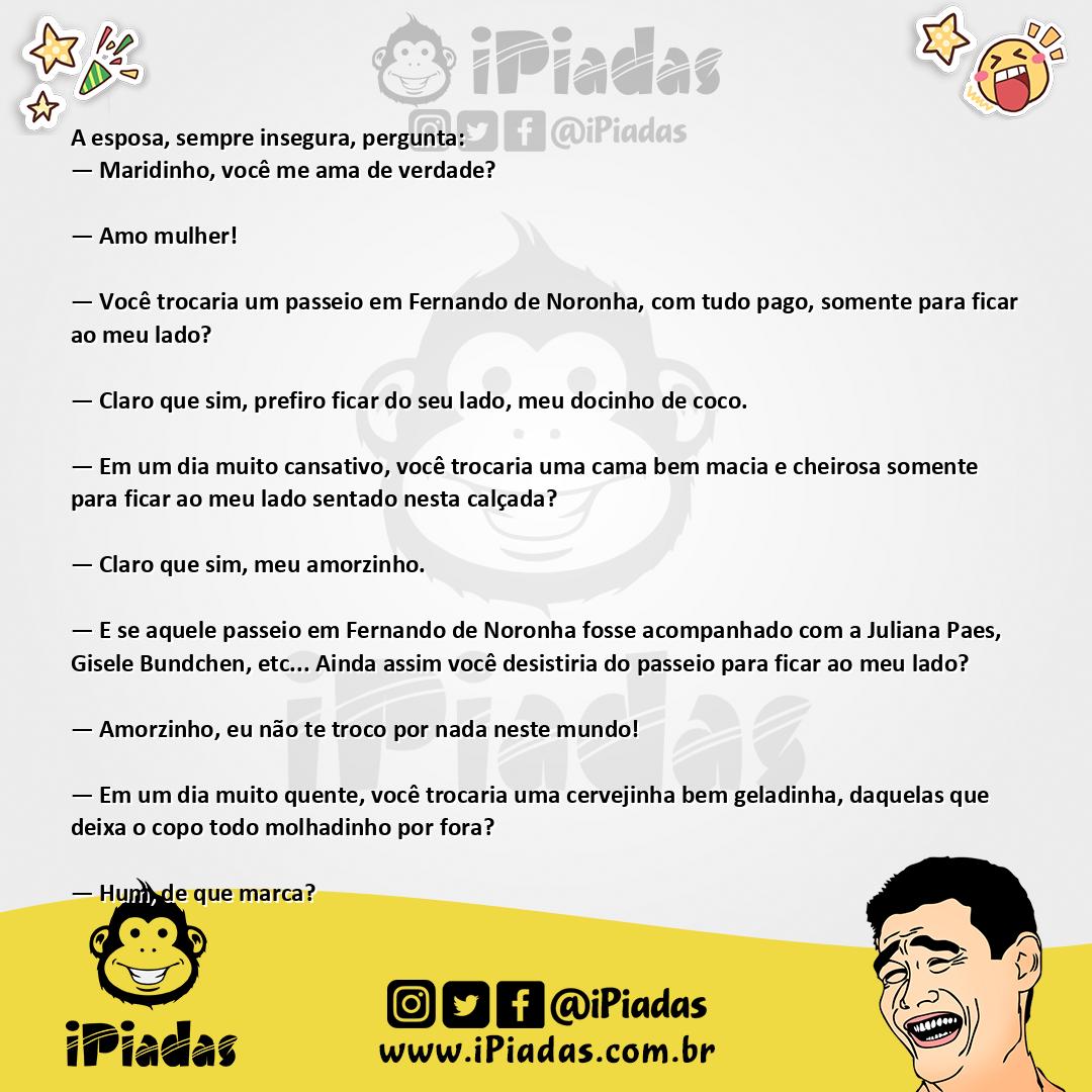 Ilustração da piada Insegurança no iPiadas