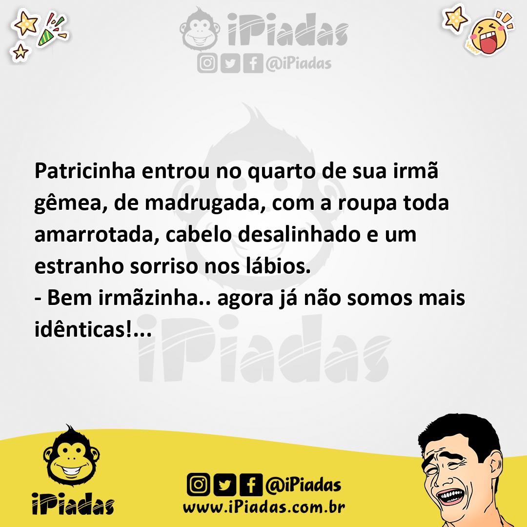 Ilustração da piada Irmãs Identicas no iPiadas