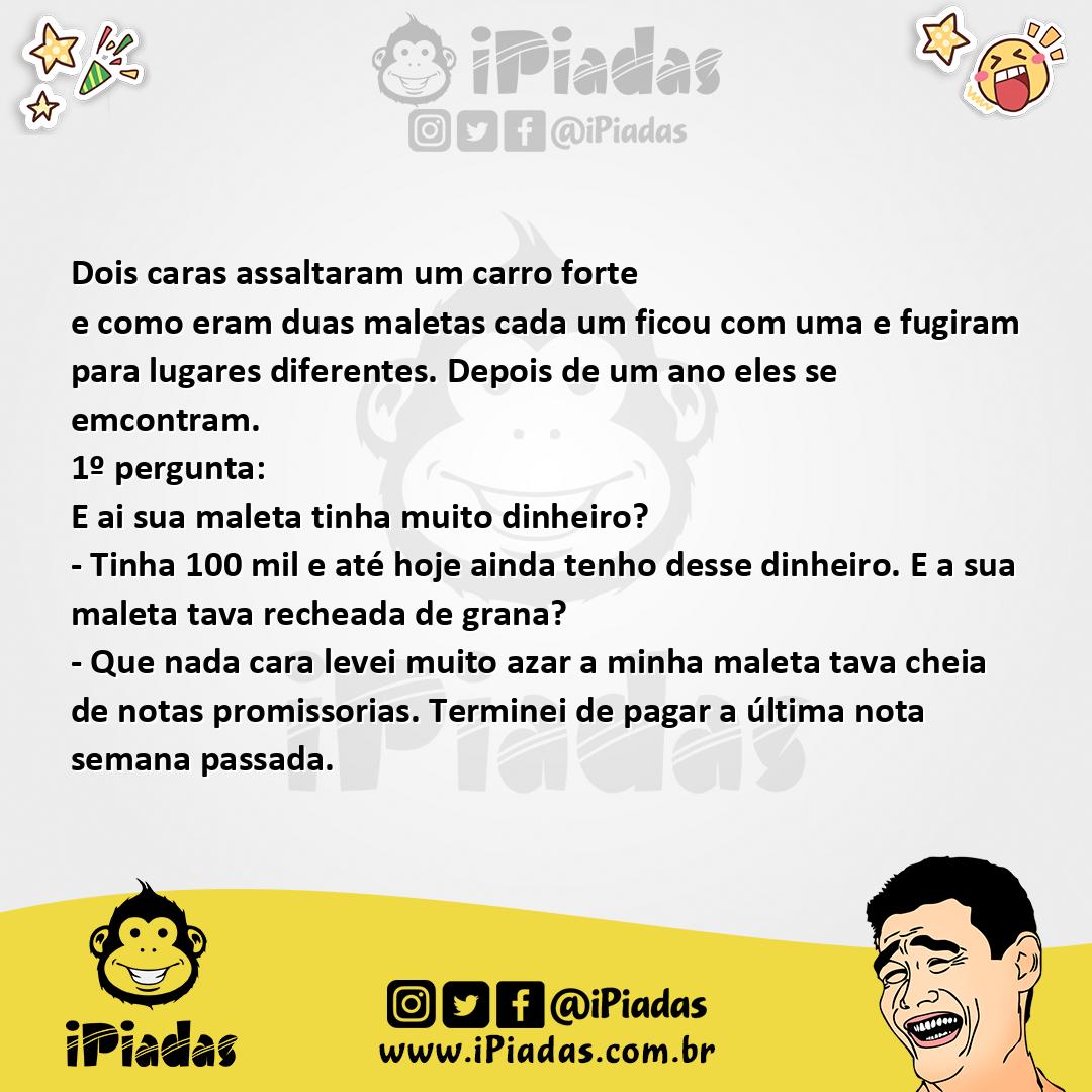 Ilustração da piada Ladrão honesto no iPiadas