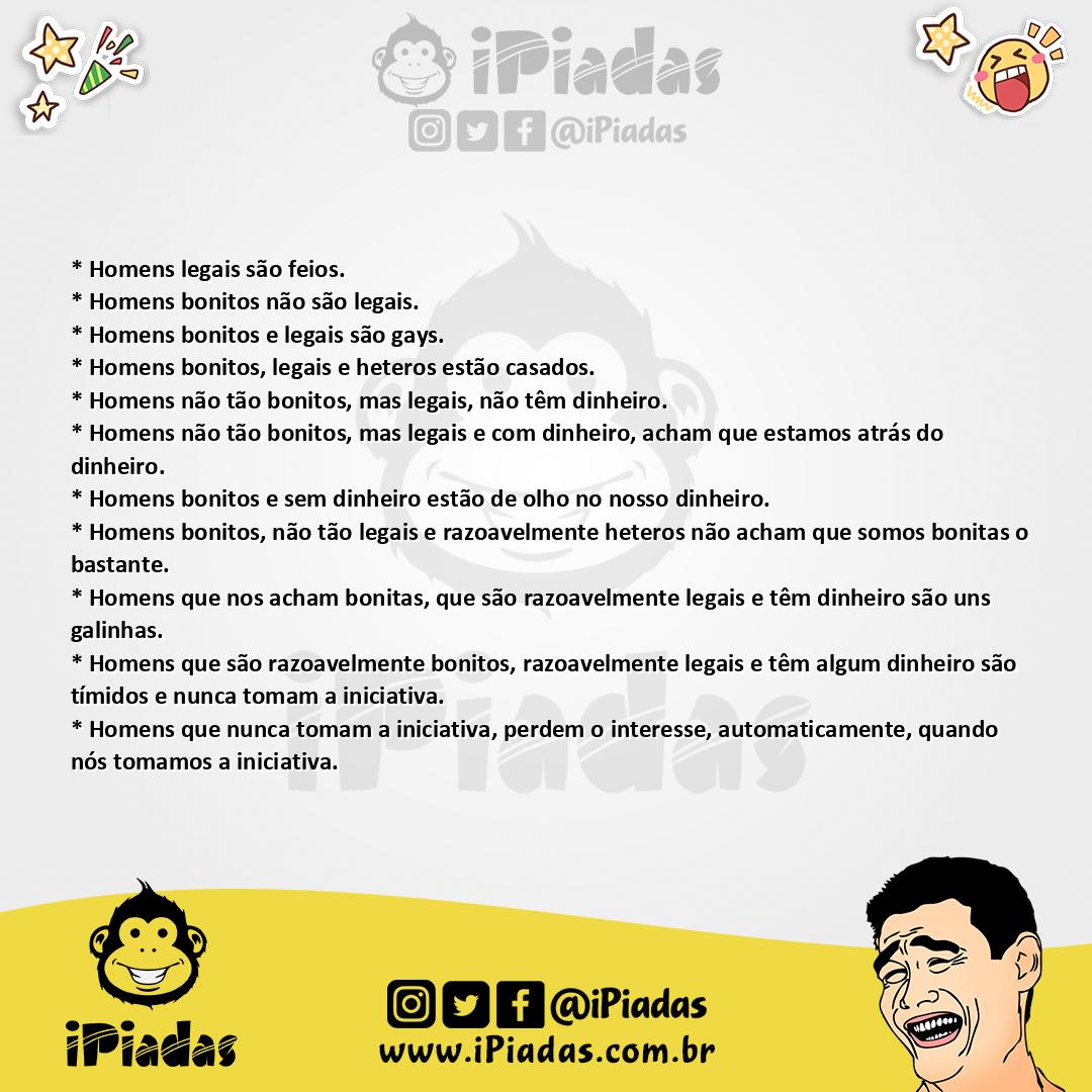 Ilustração da piada Lei de Murphy para mulheres no iPiadas