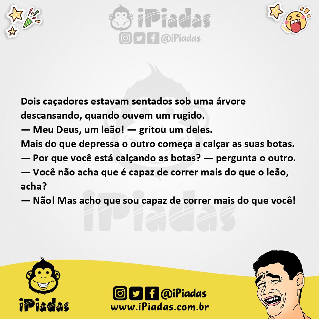 Ilustração da piada Mais Rápido no iPiadas