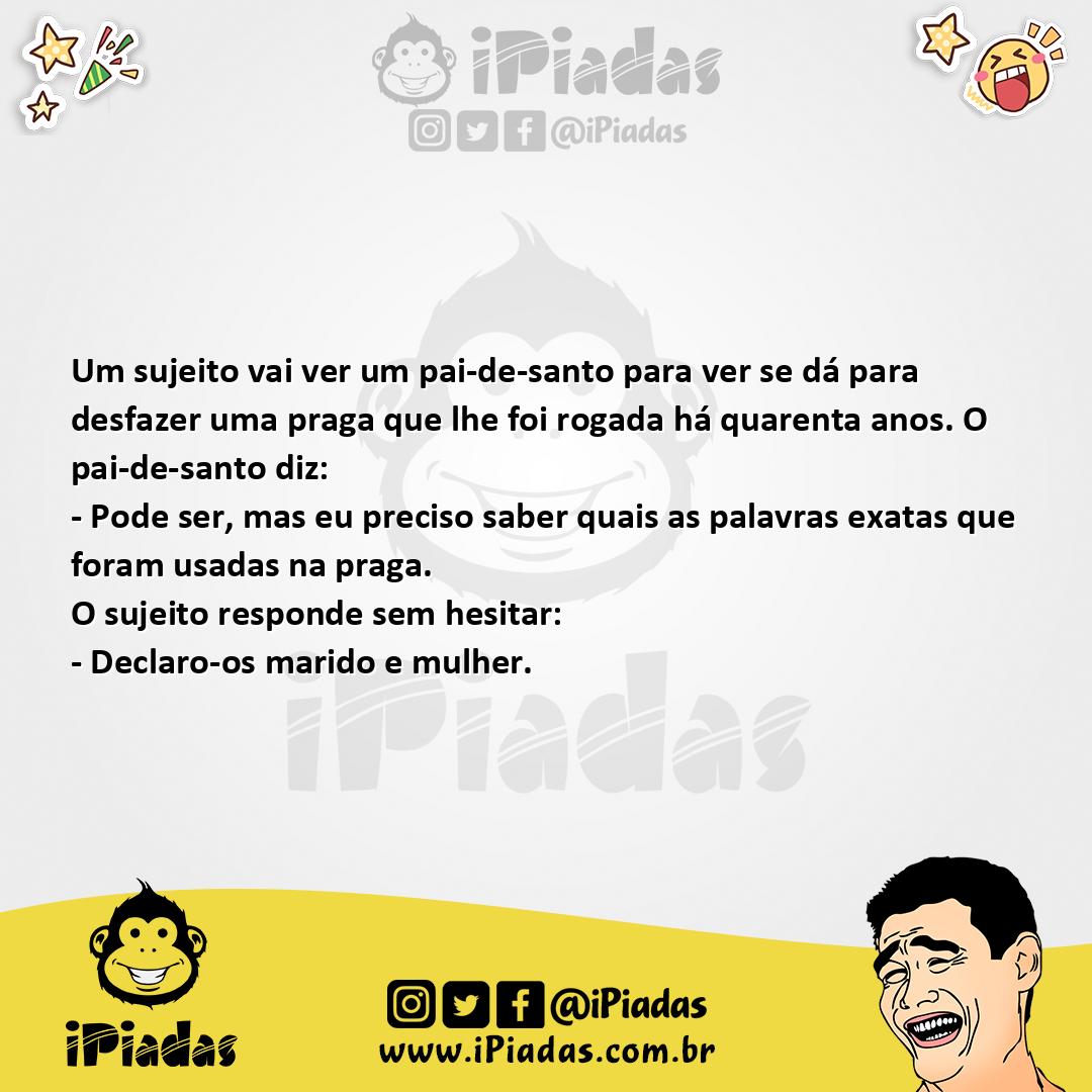 Ilustração da piada Maldita Praga no iPiadas