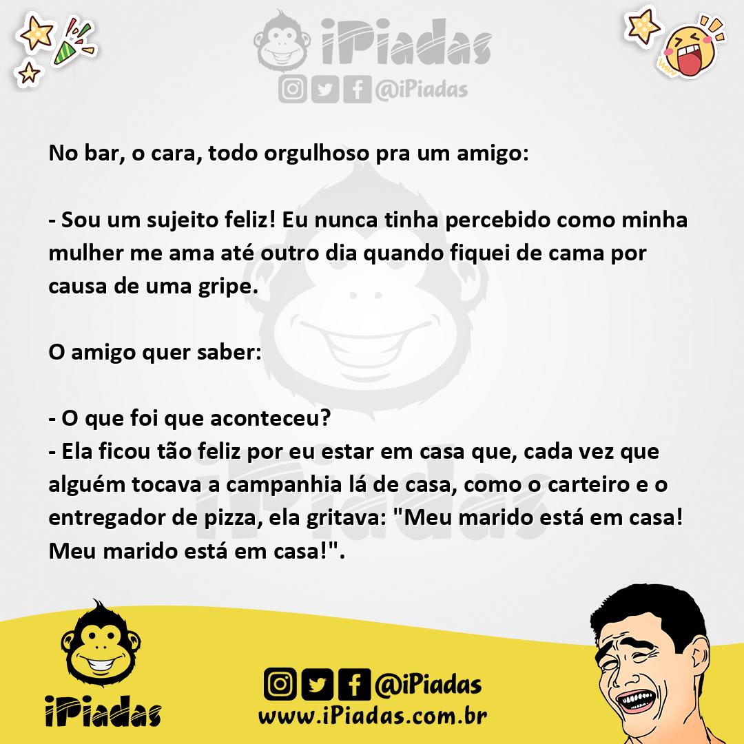 Ilustração da piada Marido Inocente no iPiadas