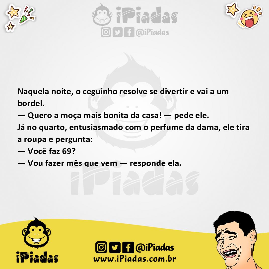 Ilustração da piada Moça para o Ceguinho no iPiadas