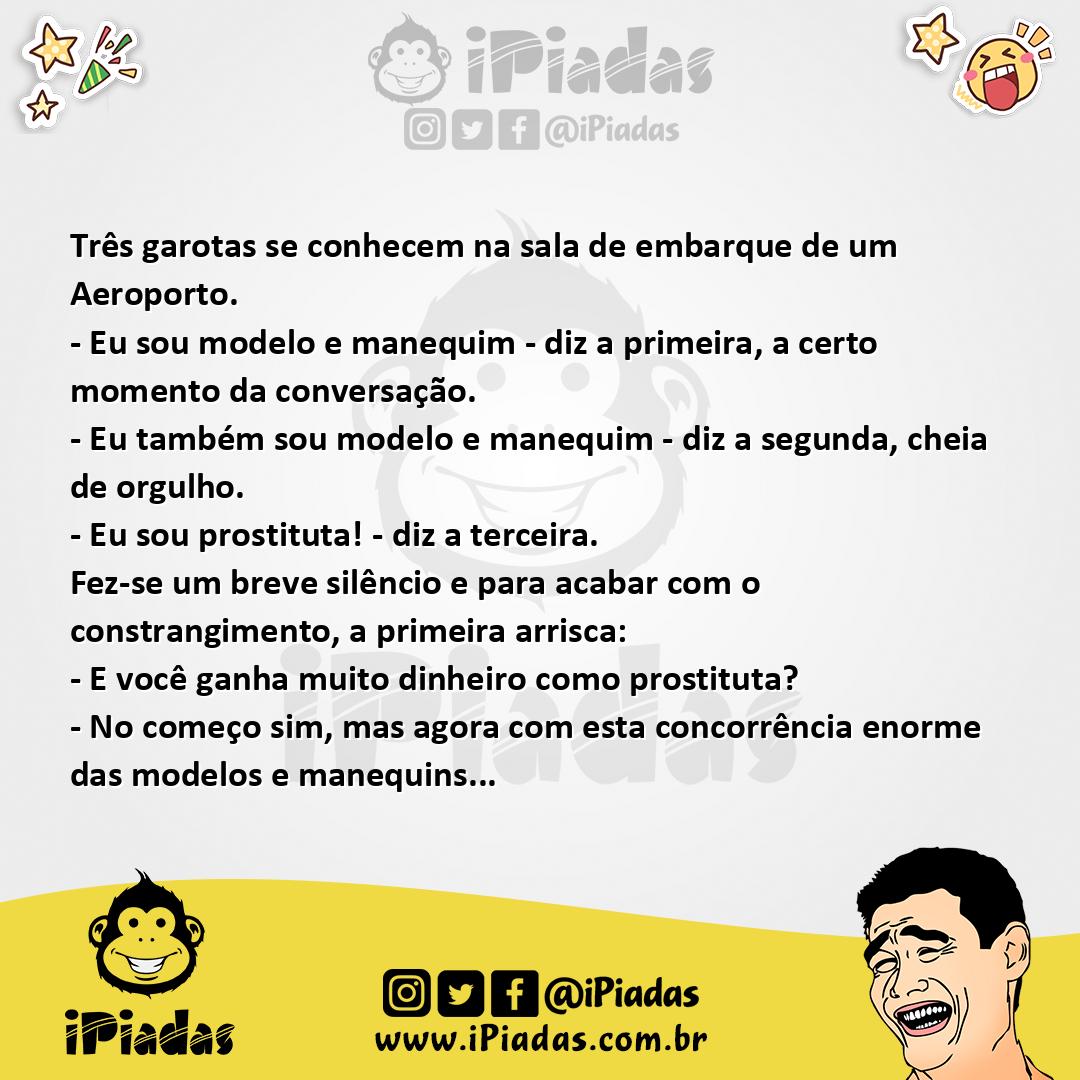 Ilustração da piada Modelo, Manequim & Cia no iPiadas