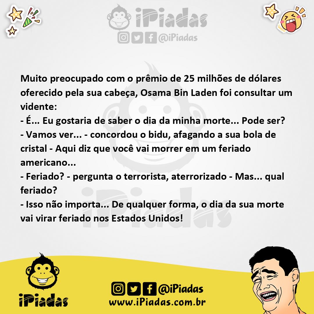 Ilustração da piada Morte premeditada no iPiadas