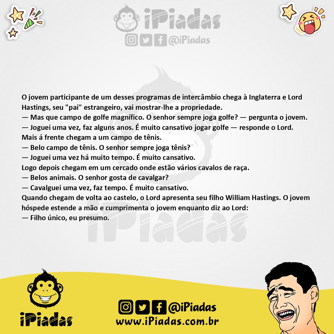 Ilustração da piada Muito Cansativo no iPiadas