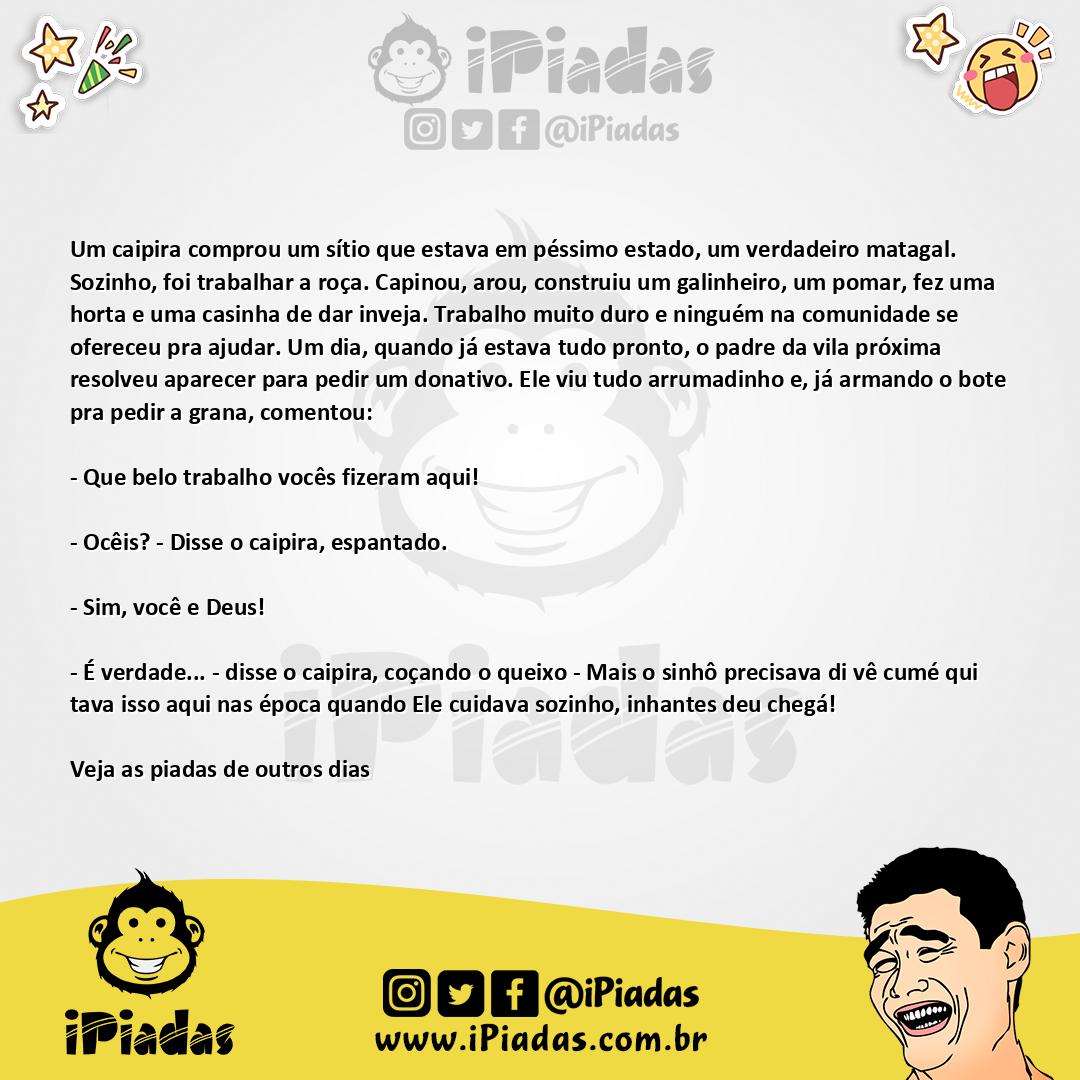 Ilustração da piada Na Roça... no iPiadas