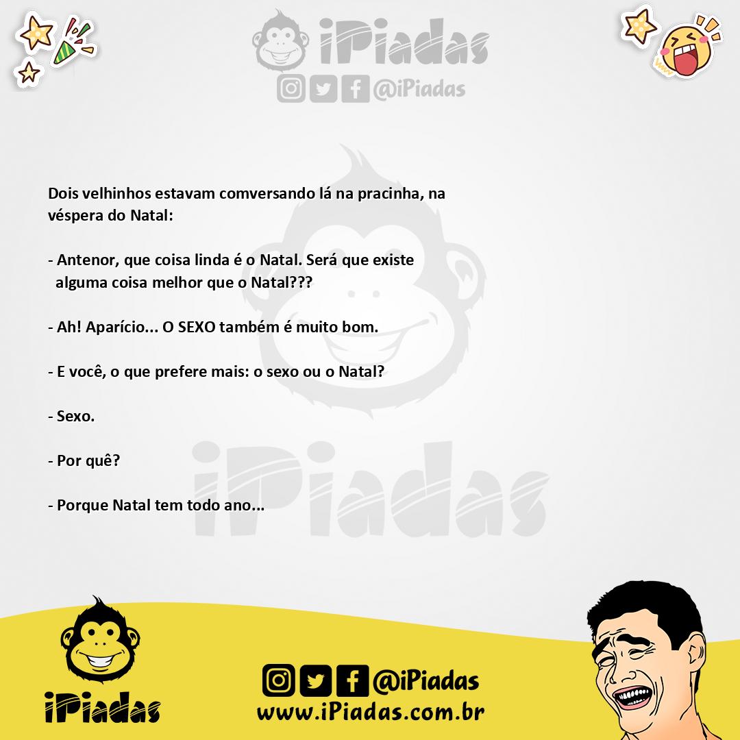 Ilustração da piada Natal ou Sexo? no iPiadas