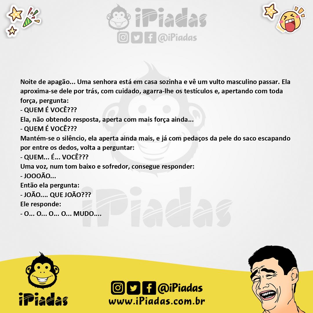 Ilustração da piada Noite de apagão no iPiadas