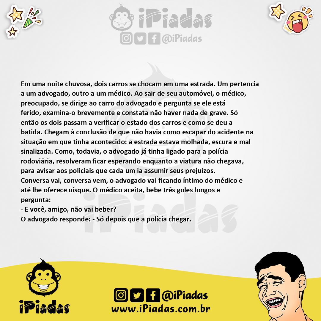 Ilustração da piada O acidente no iPiadas