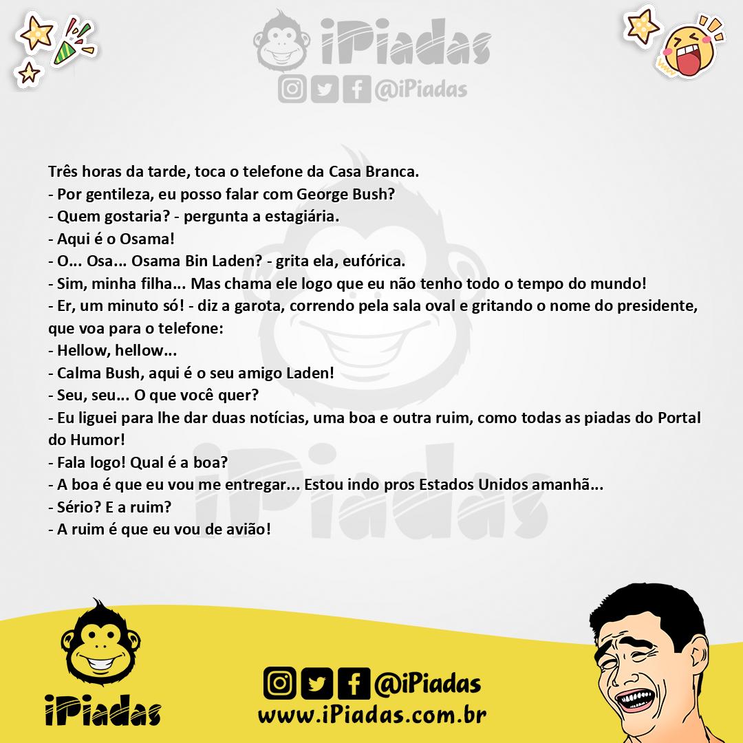 Ilustração da piada O Fim Do Terror no iPiadas