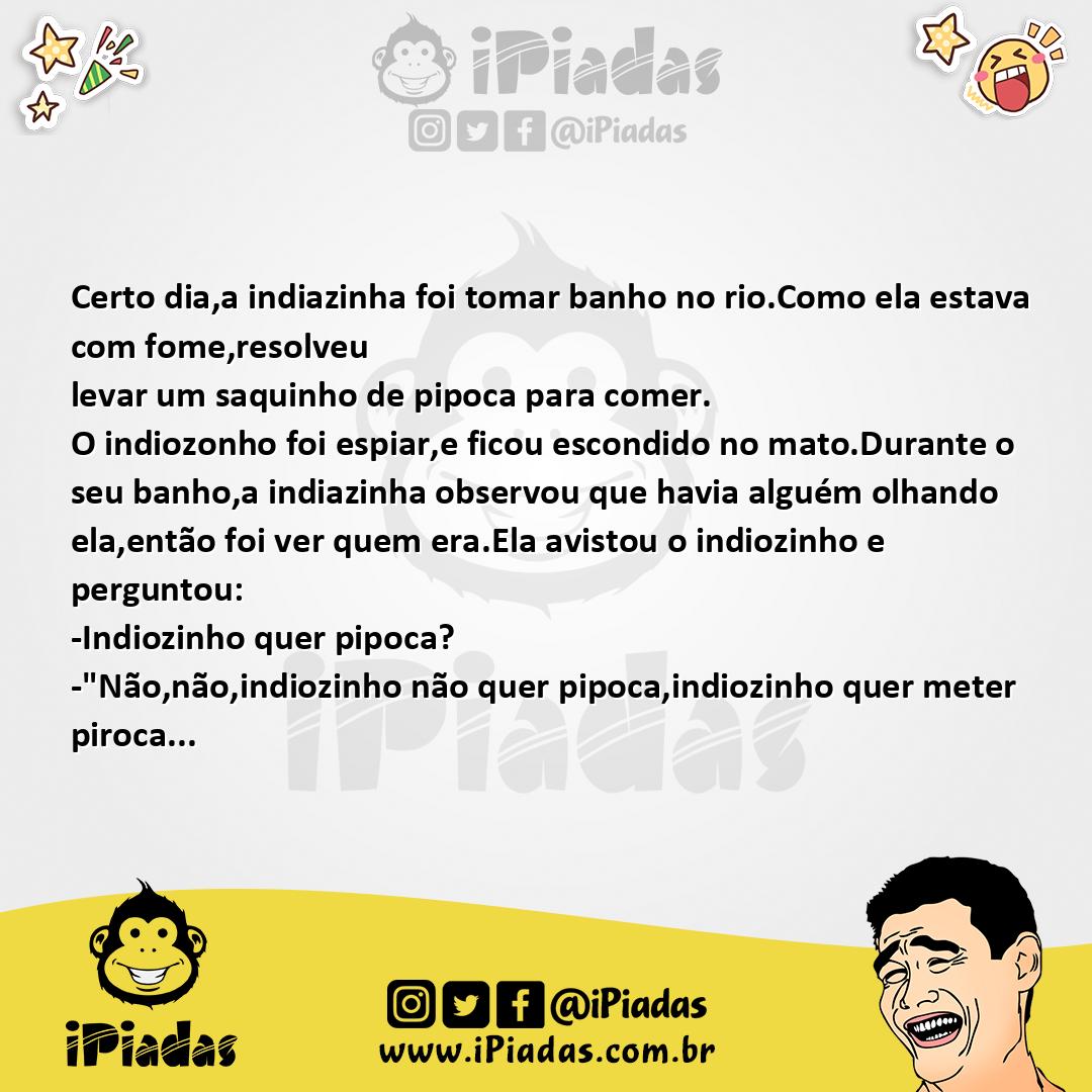 Ilustração da piada O Indiozinho E A Indiazinha no iPiadas
