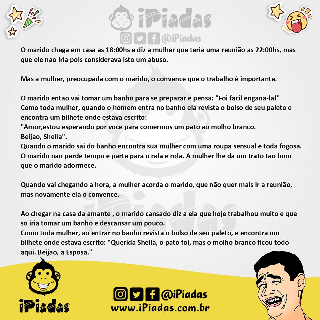 Ilustração da piada O Molho Branco no iPiadas