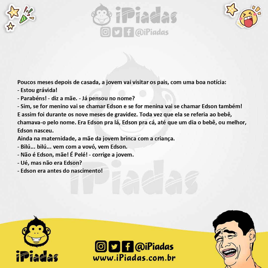 Ilustração da piada O Nome Certo no iPiadas