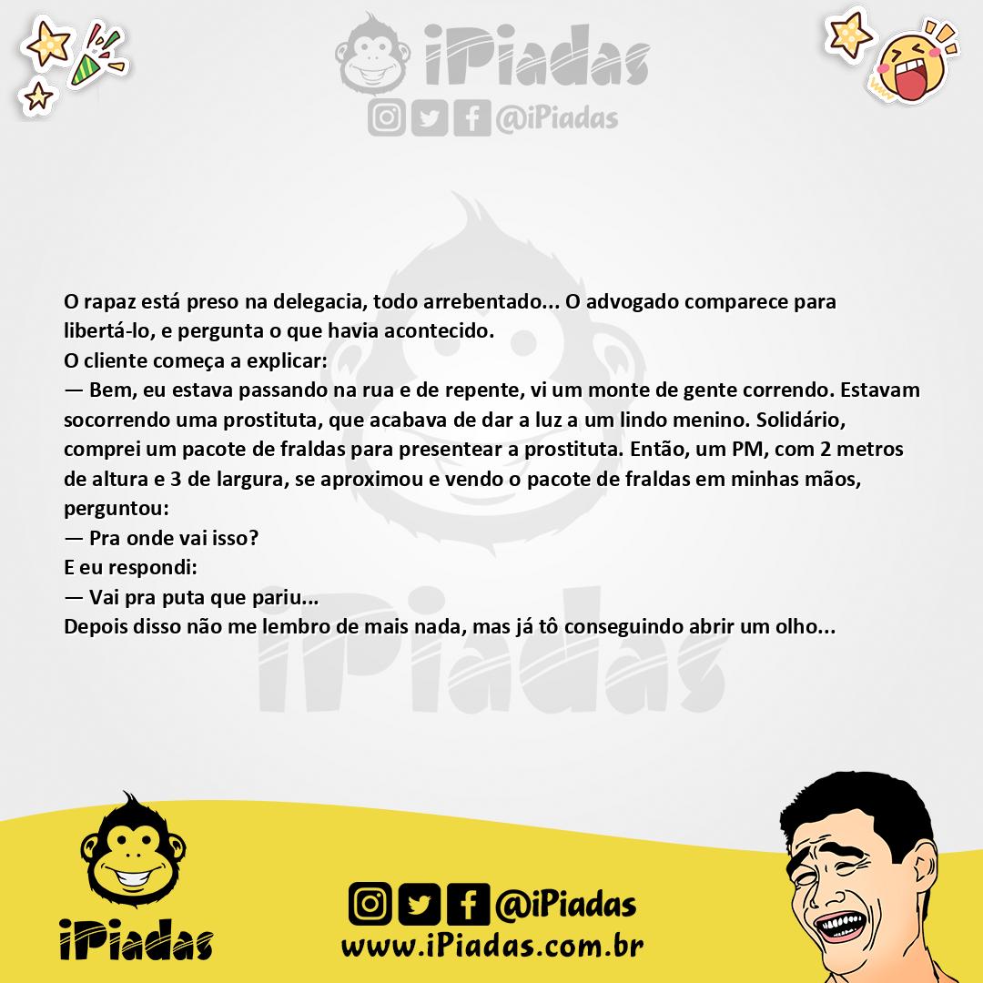 Ilustração da piada O Parto da Prostituta no iPiadas